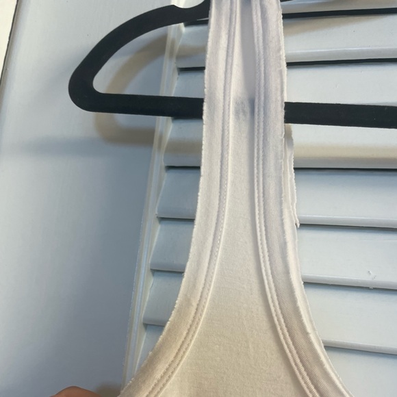 Bebe Vintage 90s/Y2k White tank cargo skirt mini dress XXS.Back Statement Zipper - Picture 4 of 7